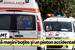 Neamţ: A accidentat grav un pieton şi s-a oprit într-un alt autoturism