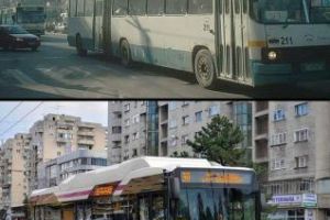 Cum arătau autobuzele din Cluj-Napoca şi cum arată acum - FOTO