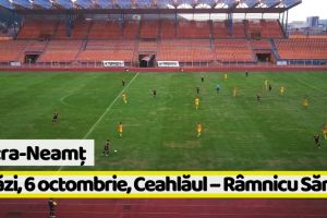 Piatra-Neamţ: Sâmbătă, 6 octombrie, CSM Ceahlăul – CSM Râmnicu Sărat