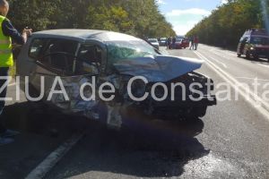 Imagini de la eveniment. Judetul Constanta. Accident rutier grav pe DN39, in apropiere de Aerodromul Tuzla. Mai multe victime. Intervine elicopterul SMURD (galerie foto)    