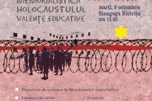 Comemorarea Holocaustului: Depunere de coroane, lansare de carte, conferinţă, film documentar