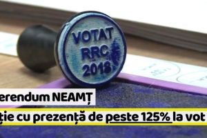 Referendum NEAMȚ: Prezenţa la vot (ora 16:00) – 4,10 %. Într-o secţie, prezenţă de 125,14 %
