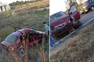 NEWS ALERT/ ACCIDENT pe şoseaua Arad – Oradea! Două maşini implicate. O femeie, blocată în autoturism (FOTO)