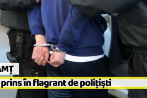 Neamţ: Prins în flagrant de poliţişti. A încercat să scape cu fuga