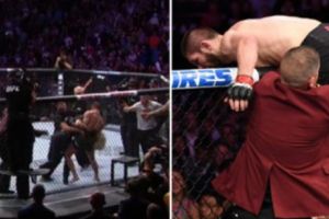 UFC. McGregor, ÎNVINS de rusul Nurmagomedov. BĂTĂI CRUNTE după meci | VIDEO