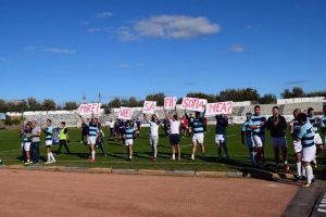 Un mare Da, din toata inima!“: Cerere in casatorie pe stadionul Flacara“, dupa meci. Rugbystii de la CS Navodari, complici