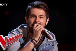 Gorjeanul Mihnea Vîlceanu a  făcut senzaţie la Vocea României  şi merge mai departe cu Smiley
