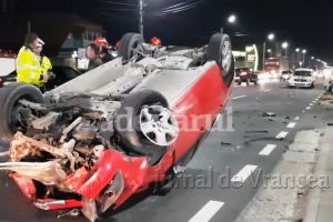VIDEO: O familie din Vrancea implicată într-un accident la Buzău