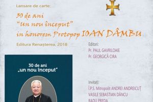”30 de ani, un nou început”: Carte dedicată protopopului Ioan Dâmbu, lansată la Năsăud