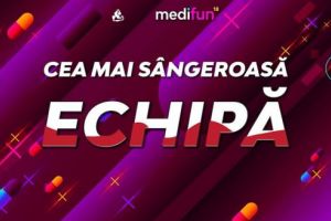 Donează sânge în cadrul Medifun! „Cea mai sângeroasă echipă” va fi răsplătită