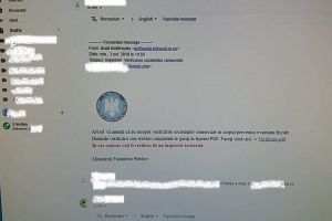 Finanţele sucevene îi avertizează pe contribuabili că ANAF nu transmite emailuri în care ...