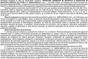 LA LANSAREA PROIECTULUI ”ÎNFIINȚARE LABORATOR DE IMAGISTICĂ ȘI RADIOLOGIE ÎN MUNICIPIUL ...