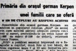 Nemţii dădeau 8.100 de dolari pe lună pentru adopţia a cinci copii