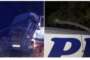 Judetul Constanta. Accident rutier grav. Tir intrat in copac. Cum a fost posibil. O victima