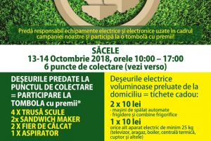 Campanie de colectare DEEE-uri, în weekend, la Săcele