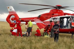 Doi bihoreni, răniţi, în incendii de vegetaţie uscată. Unul are arsuri pe 80% din corp, după ce a căzut în foc!