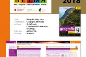 ART KLETT obţine primul premiu european acordat unui manual românesc