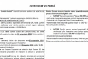Asociaţia Grup de Acţiune Locală „Valea Dunării Sudolt” anunţă lansarea apelului de selectie de proiecte LEADER în perioada: 12 octombrie– 12 noiembrie 2018