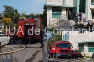 Alerta la Eforie Nord. Un incendiu a izbucnit intr-un hotel din statiune. Pompierii ISU Dobrogea, chemati in ajutor