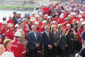 Nava de croaziera si expeditii, lansata la Șantierul Naval Vard, din Tulcea