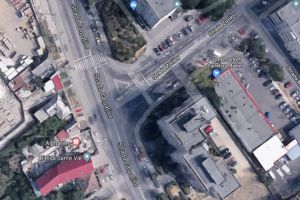 Giratoriul de la intersecţia Carpaţilor – Zorilor, amenajat provizoriu de luni
