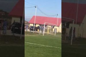 VIDEO. Bataie la meci la Băleşti! Suporterii au intrat peste arbitri
