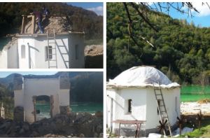 Şantierul unde se desfăşoară activitatea de strămutare a bisericii de la Vinţa, prădat de hoţi. Au fost furate materiale şi scule în valoare de 3.500 de lei