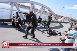 EROII LUPTELOR DE LA JIU, COMEMORAȚI DE AUTORITĂȚI