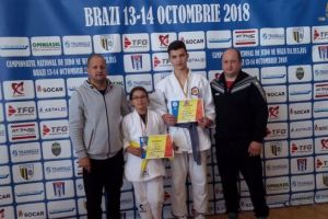 FOTO. Doi sportivi legitimaţi la CS Unirea Alba Iulia, medaliaţi cu argint şi bronz la Campionatul Naţional de Judo Ne Waza U11, U13, U15
