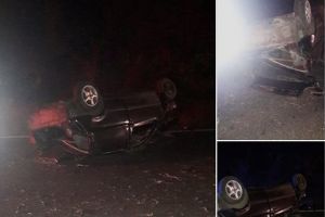 Galerie foto: Accident rutier grav aproape de Mangalia. Masina rasturnata. Soferul fara permis. Doua victime. Cum  s-a petrecut evenimentul       