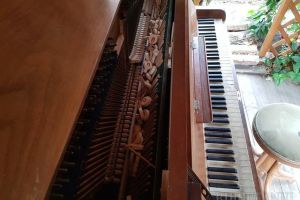 Barbarie în centrul Oradiei: Pianina din Parcul Libertăţii a fost vandalizată! (FOTO)