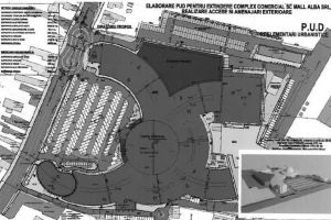 Centrul comercial Alba Mall se extinde. Se va construi şi un sens giratoriu, la intrarea din str. Tudor Vladimirescu