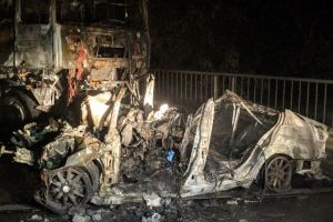 Cauza accidentului de la Gheghie: viteza prea mare a şoferului de BMW. Cei trei morţi sunt tineri de 20 şi 23 de ani, din Bihor (FOTO)