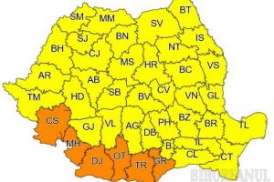 Cod galben de vânt, inclusiv în Bihor. La munte va ninge viscolit