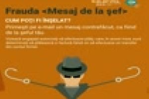 Frauda de tip ”Mesaj de la şef”. Care sunt recomandările poliţiştilor clujeni