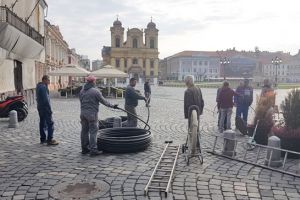 Se intampla minunea: dispar cablurile aeriene de pe cladirile istorice din Cetate