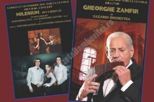 GĂEȘTI: Trei zile de cântec cu Gheorghe Zamfir, Orchestra Fraţilor Cazanoi, Milenium din Chişinău, Alexandra Fits şi Mariano Castro