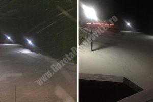 BUCEGI! Ninge la cota 1600, iar vântul suflă cu putere