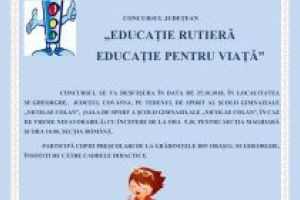 „Educaţie rutieră, educaţie pentru viaţă”, concurs judeţean pentru preşcolari