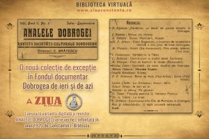 #citesteDobrogea: Nici un colt de pamant nu mi s’a alipit mai mult de suflet ca pamantul dobrogean“. Lucrari din Biblioteca Virtuala ZIUA de Constanta