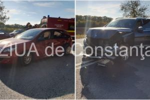 Accident rutier pe DN 3 la iesire din Valu lui Traian catre Constanta. O victima este incarcerata 
