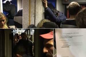 FOTO / STIREA TA: Bătaie de jos la CFR! În trenul Deva – Cluj-Napoca, se circulă claie peste grămadă, chiar şi în WC