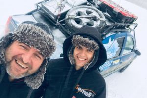 FOTO. Sătmărenii Bertici Attila şi Norbert au pornit spre casă! Iarnă grea în Siberia