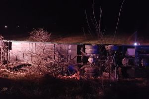 ACCIDENT grav! Un autocar cu 72 de persoane s-a răsturnat