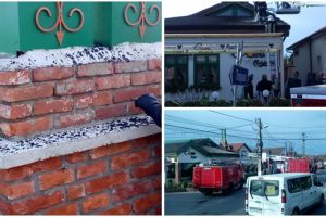 Acoperisul unui restaurant din Chisoda a luat foc