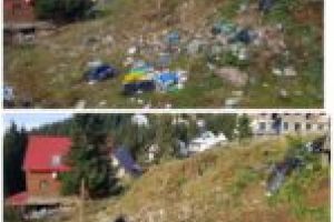 Mizeria de pe Muntele Mic, strânsă de voluntari, inclusiv de liceeni. Urmează Poiana Mărului