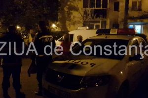 Imagini de la eveniment. Pompierii si politistii, amenintati cu toporul de un barbat pe strada Topolog din Constanta (galerie foto)