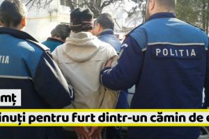 Neamţ: Doi tineri, reţinuţi pentru un furt dintr-un cămin de elevi