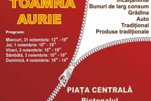 Începe Expo Bistriţa – Toamna Aurie. 40 de expozanţi pe pietonal