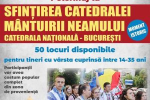 Pelerinaj pentru tineri la sfinţirea Catedralei Mântuirii Neamului